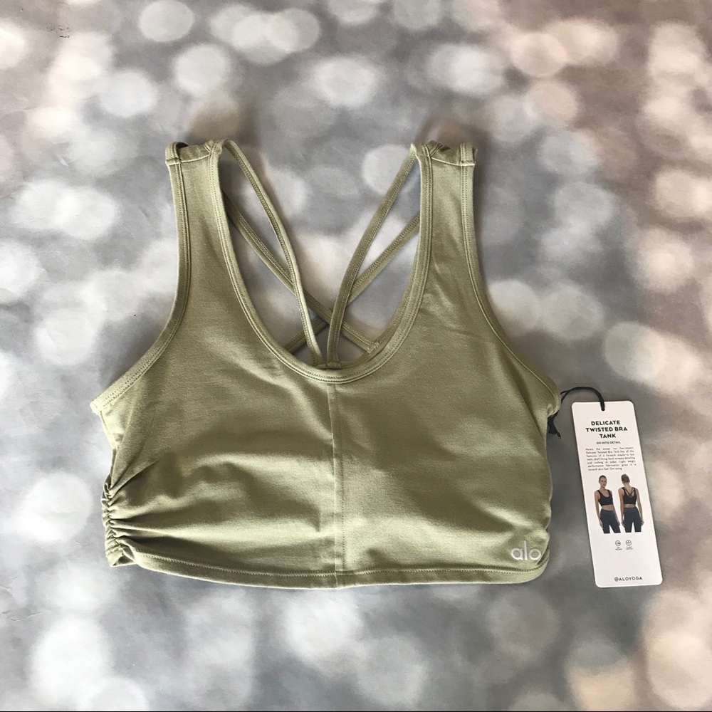Alo Delicate Twisted Bra Tank